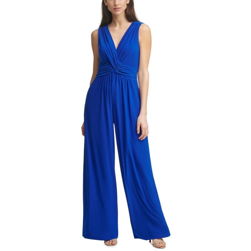 Vince Camuto Womens Blue 1 PC Wide Leg Sleeveless Jumpsuit NWT